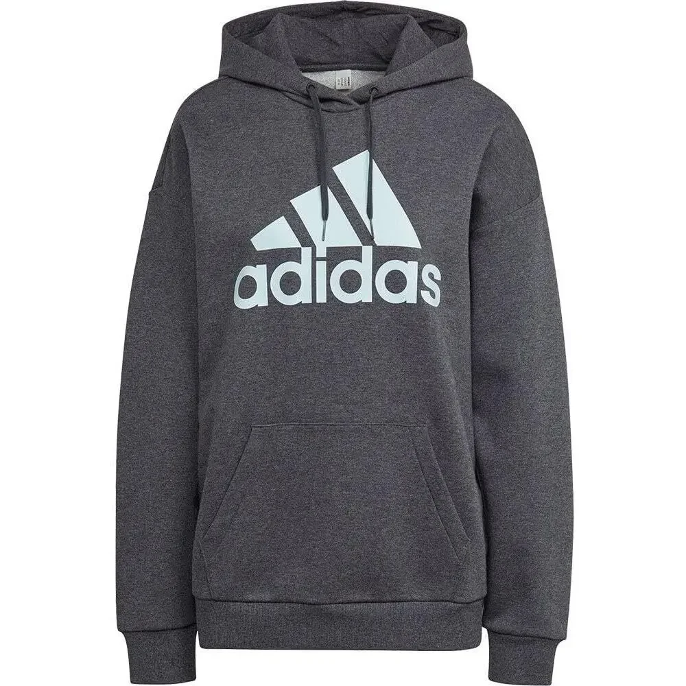 NEW! Adidas‎ Women's Logo Fleece Sweatshirt Hoodie GREY M